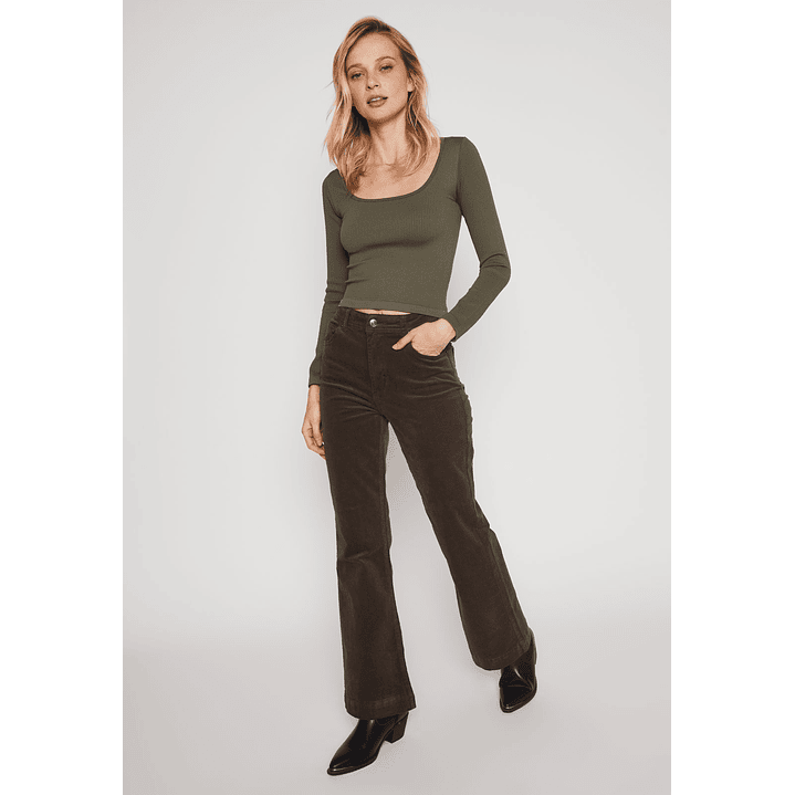 Polera Seamless Gina Mujer Verde Familyshop 4