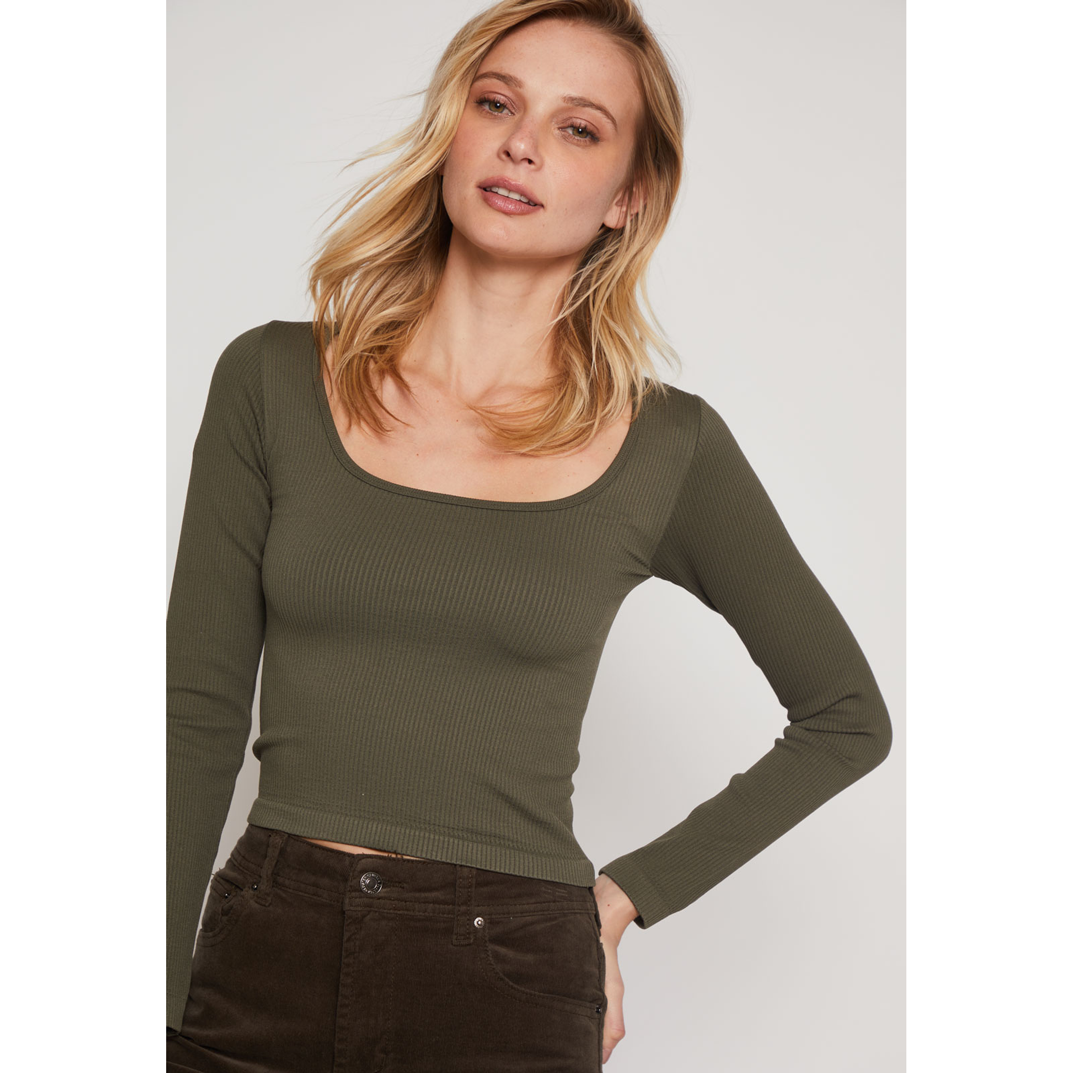 Polera Seamless Gina Mujer Verde Familyshop 2