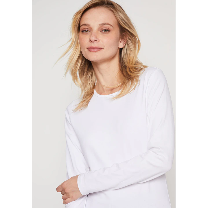 Camiseta Primera Capa Mujer Blanco Familyshop 2