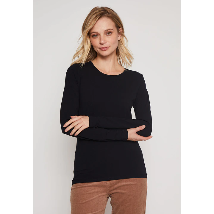 Camiseta Primera Capa Mujer Negro Familyshop 1