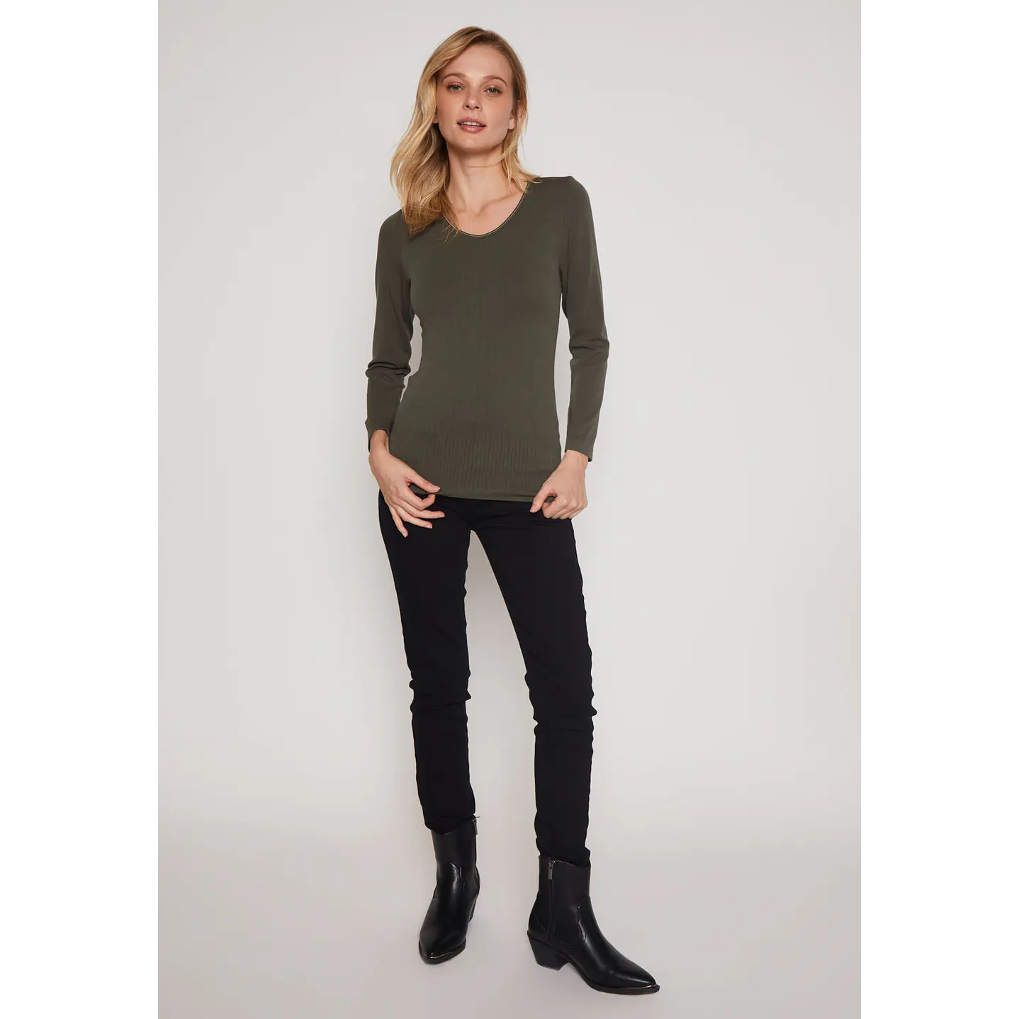 Camiseta Primera Capa Mujer Verde Familyshop 4