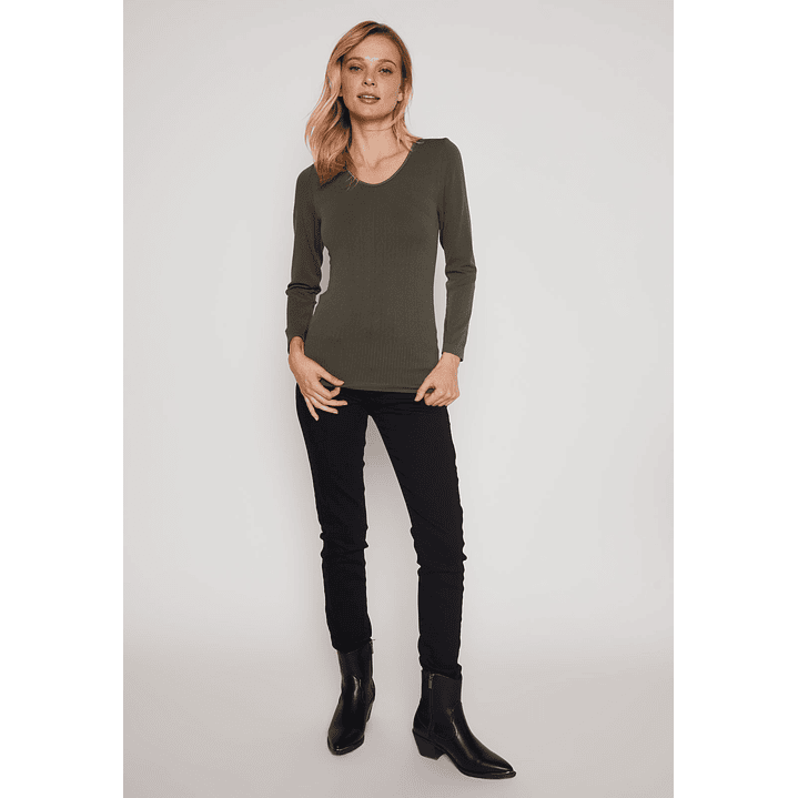 Camiseta Primera Capa Mujer Verde Familyshop 4