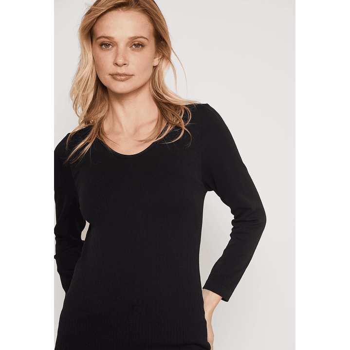 Camiseta Primera Capa Mujer Negro Familyshop 2