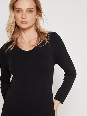 Camiseta Primera Capa Mujer Negro Familyshop