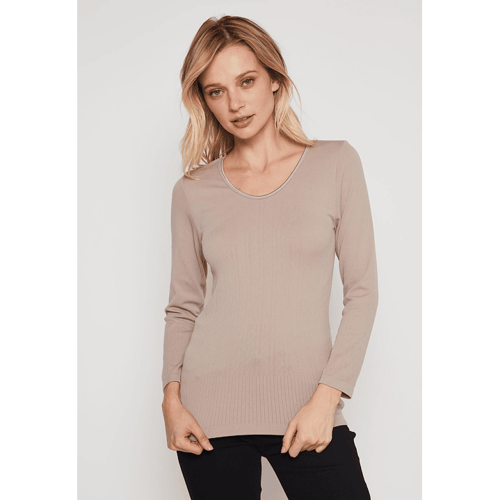 Camiseta Primera Capa Mujer Arena Familyshop 1