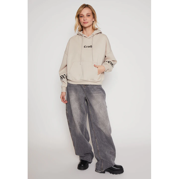 Polerón Bordado Bord Mujer Beige Familyshop 4