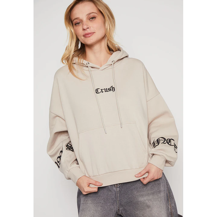 Polerón Bordado Bord Mujer Beige Familyshop 2