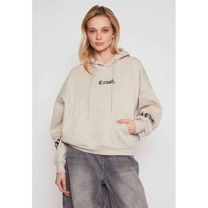 Polerón Bordado Bord Mujer Beige Familyshop 1