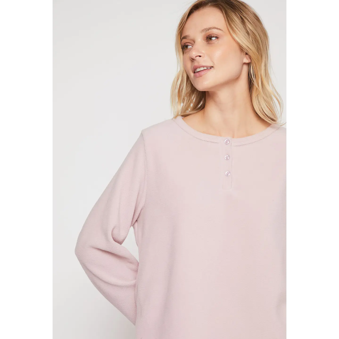 Pijama Polar Mujer Rosado Familyshop 4
