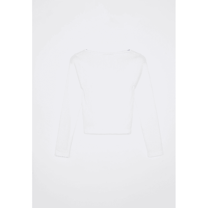 Polera Seamless Mujer Blanco Familyshop 2