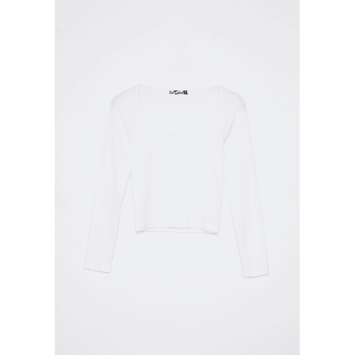 Polera Seamless Mujer Blanco Familyshop 1