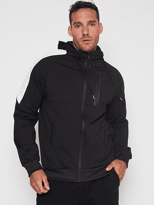 Polerón Deportivo Hombre Negro Familyshop