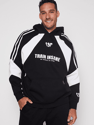 Polerón Rayas Hombre Negro Familyshop