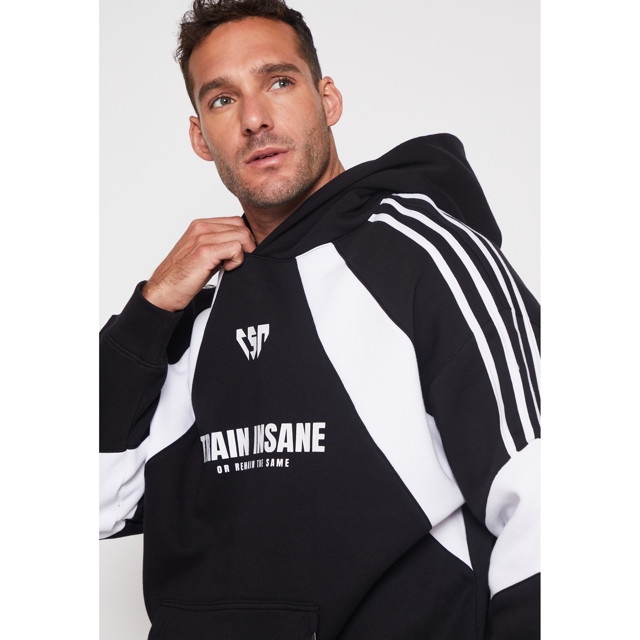 Polerón Rayas Hombre Negro Familyshop 4