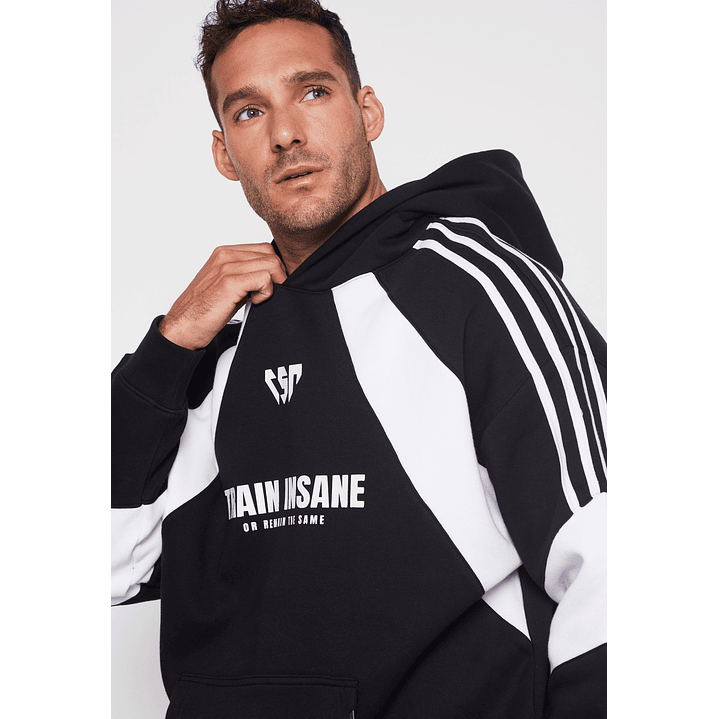 Polerón Rayas Hombre Negro Familyshop 4