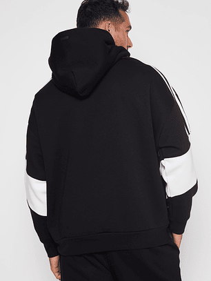 Polerón Rayas Hombre Negro Familyshop