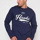 Polera Basic Hombre Azul Familyshop - Miniatura 1