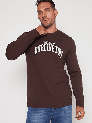 Polera Basic Hombre Café Familyshop