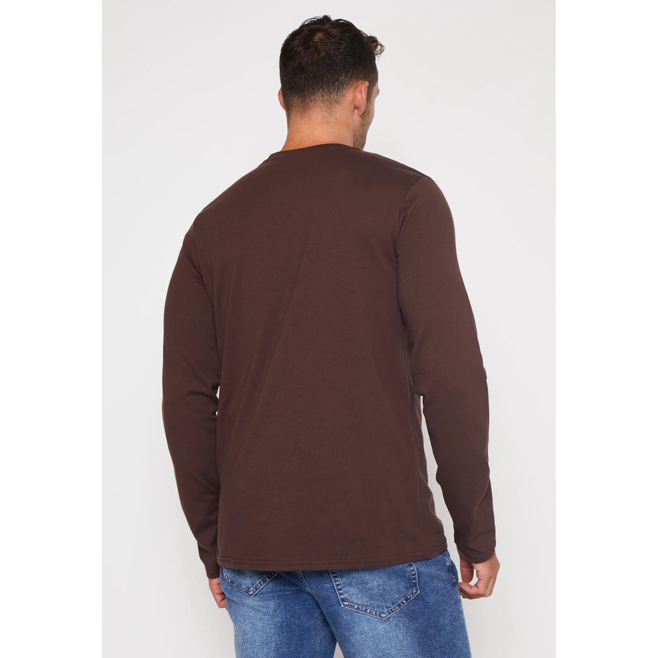 Polera Basic Hombre Café Familyshop 3