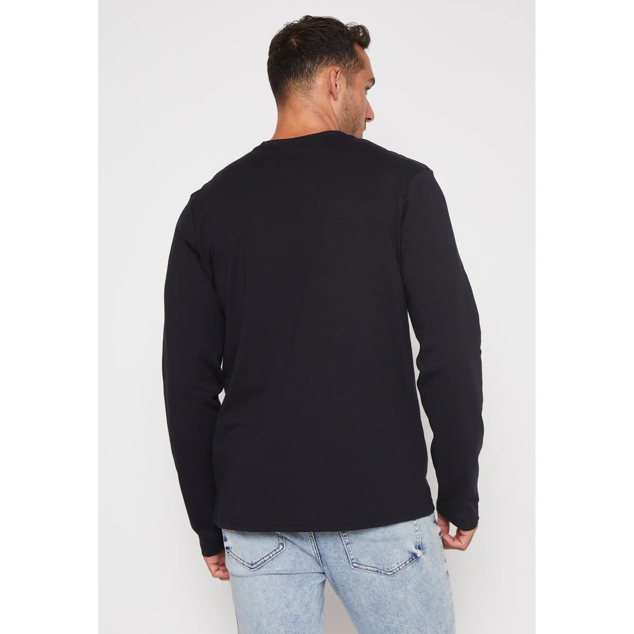 Polera Basic College Hombre Negro Familyshop 3