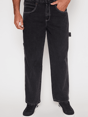 Jeans Slim Carpintero Hombre Negro Familyshop
