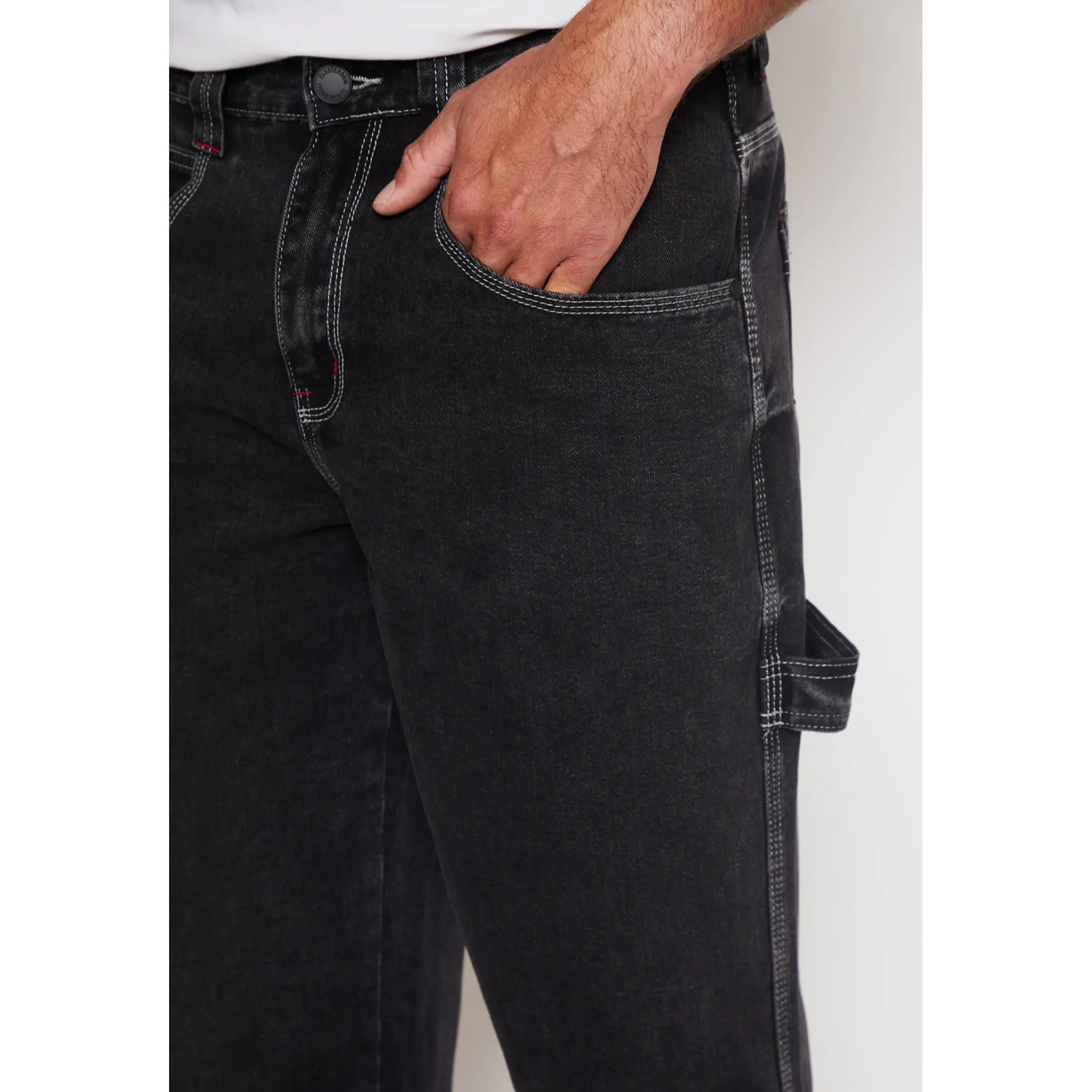 Jeans Slim Carpintero Hombre Negro Familyshop 2