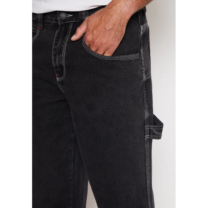 Jeans Slim Carpintero Hombre Negro Familyshop 2