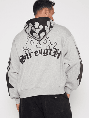 Polerón Boxy Hombre Gris Familyshop