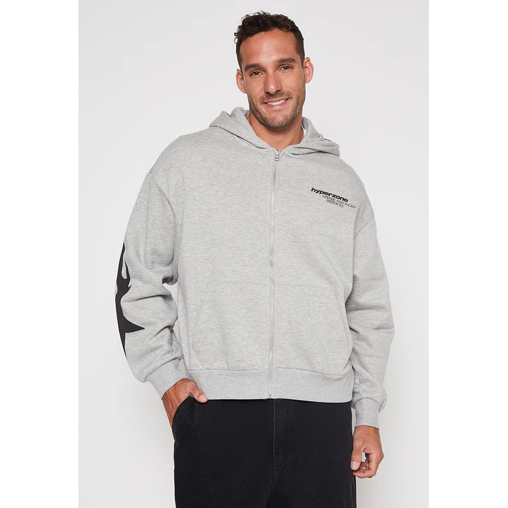 Polerón Boxy Hombre Gris Familyshop 1