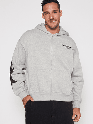 Polerón Boxy Hombre Gris Familyshop