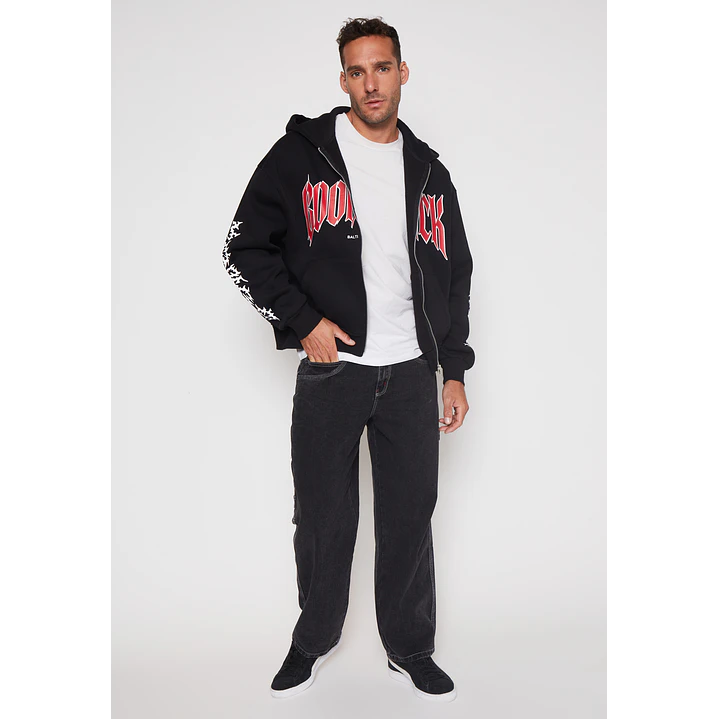 Polerón Boxy Hombre Negro Familyshop 3