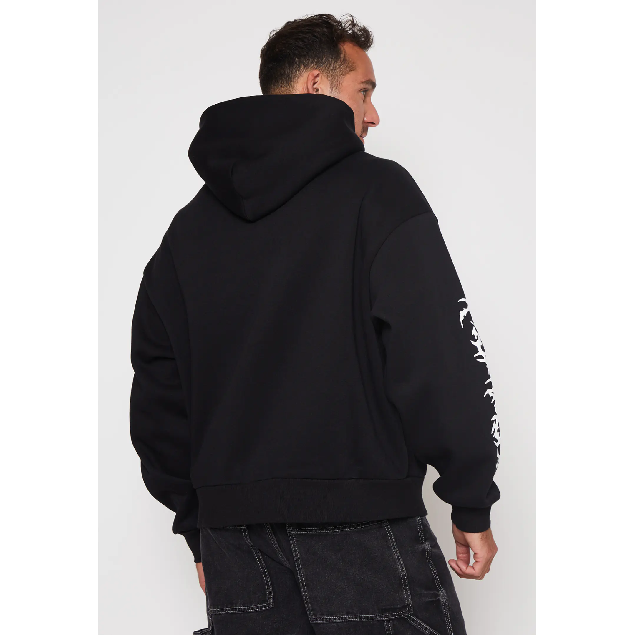 Polerón Boxy Hombre Negro Familyshop 2