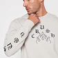 Polera Manga Larga Crush Hombre Gris Familyshop - Miniatura 3