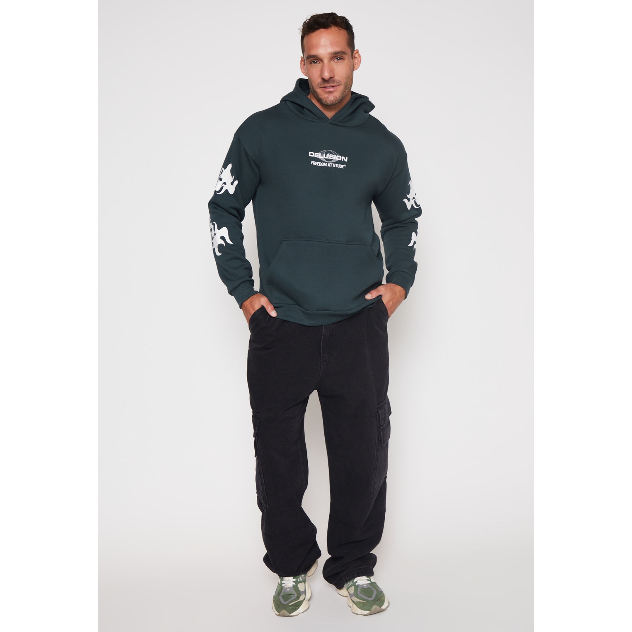 Polerón Death Hombre Verde Familyshop 3