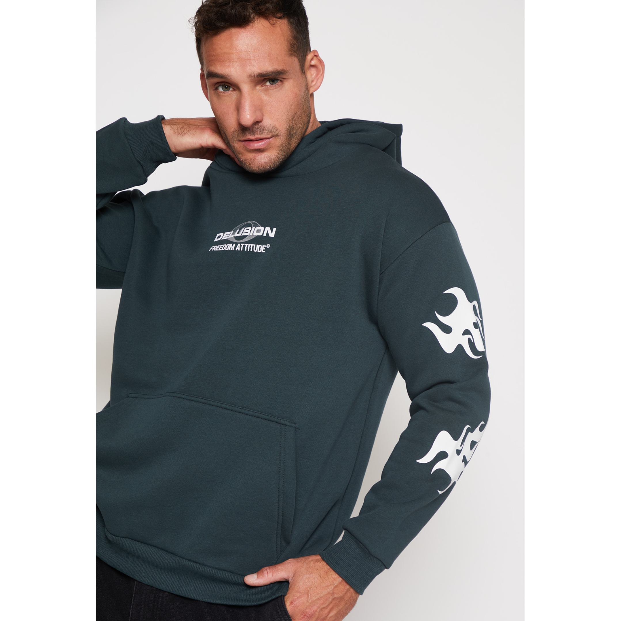 Polerón Death Hombre Verde Familyshop 4