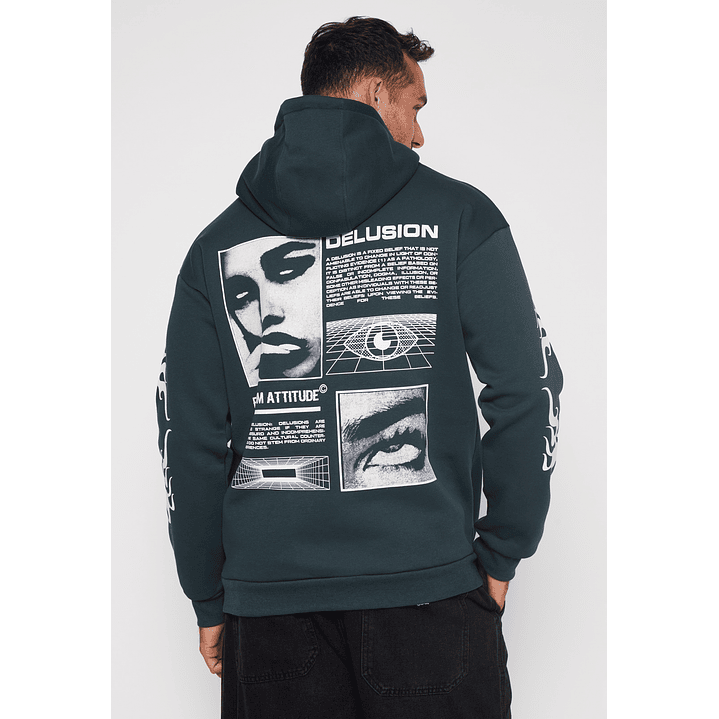 Polerón Death Hombre Verde Familyshop 2