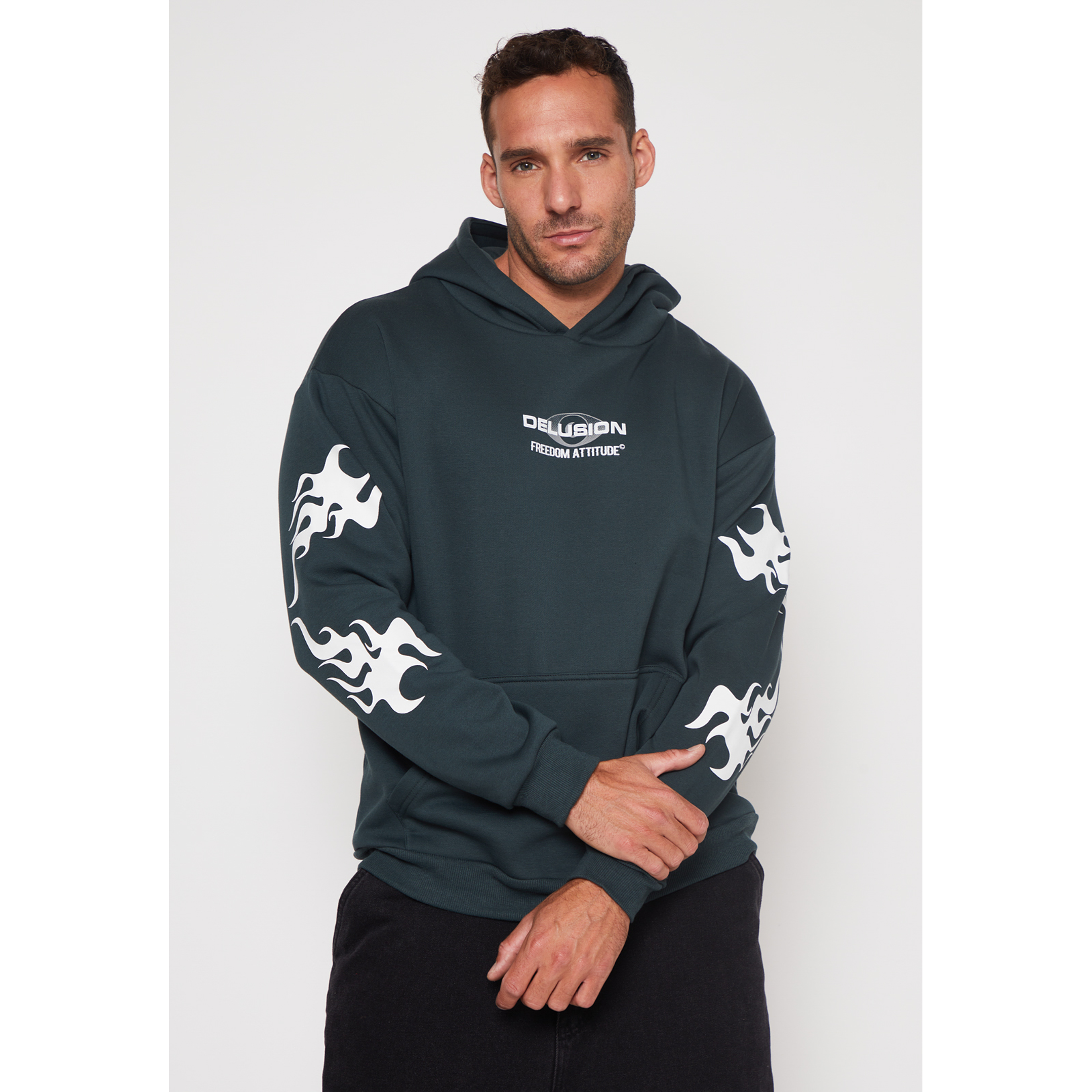 Polerón Death Hombre Verde Familyshop 1