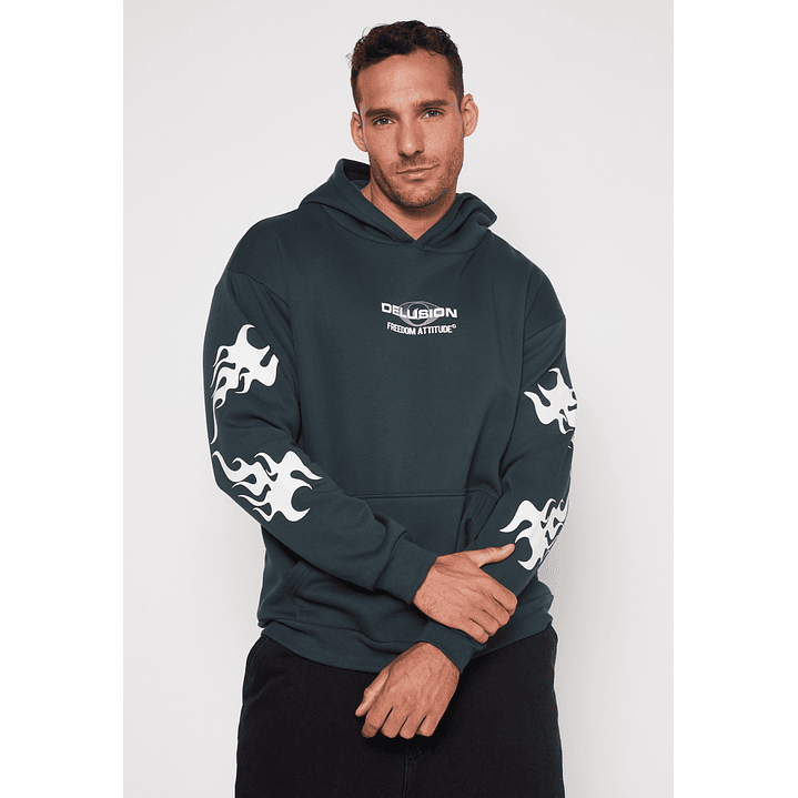 Polerón Death Hombre Verde Familyshop 1