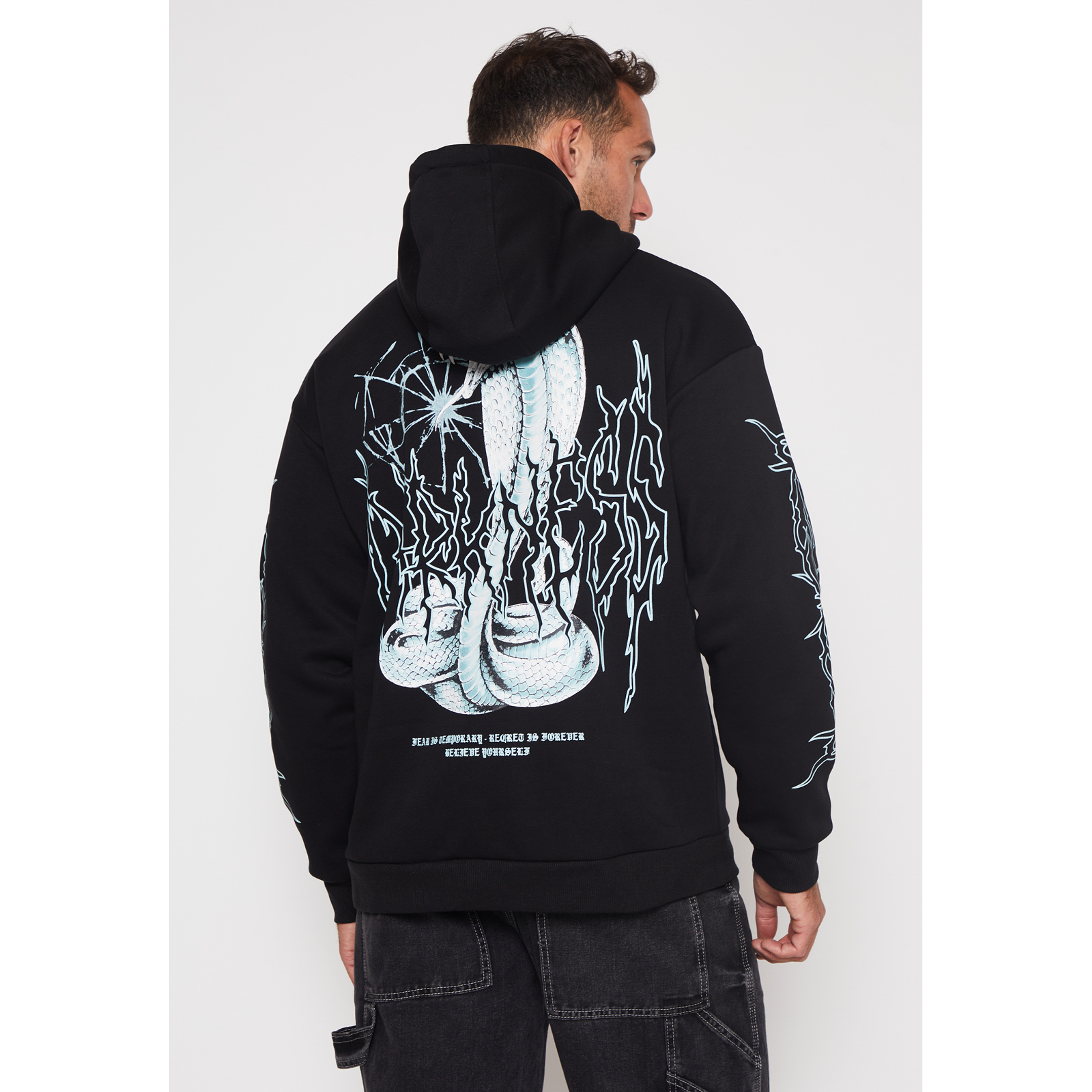 Polerón Death Cobra Hombre Negro Familyshop 2