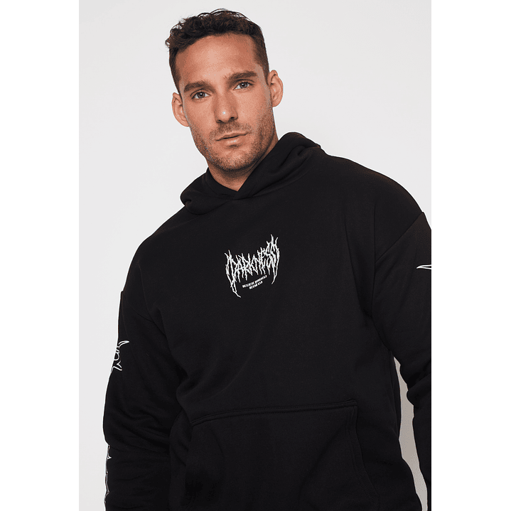 Polerón Death Cobra Hombre Negro Familyshop 4