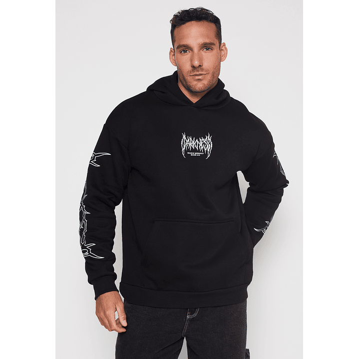 Polerón Death Cobra Hombre Negro Familyshop 1