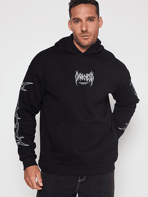 Polerón Death Cobra Hombre Negro Familyshop