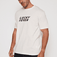 Polera Lucky Seven Hombre Beige Familyshop - Miniatura 1