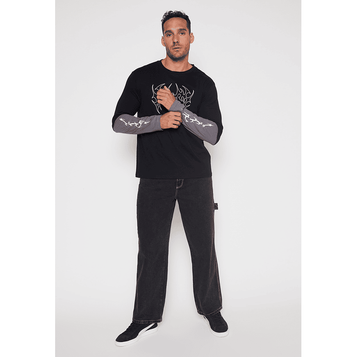 Polera Metal Hombre Gris Familyshop 4