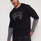Polera Metal Hombre Gris Familyshop - Miniatura 1