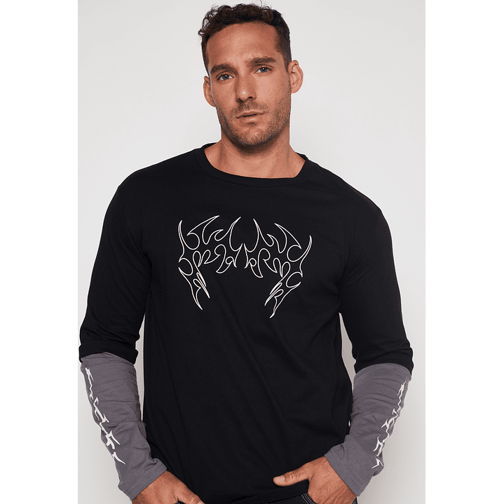 Polera Metal Hombre Gris Familyshop 3