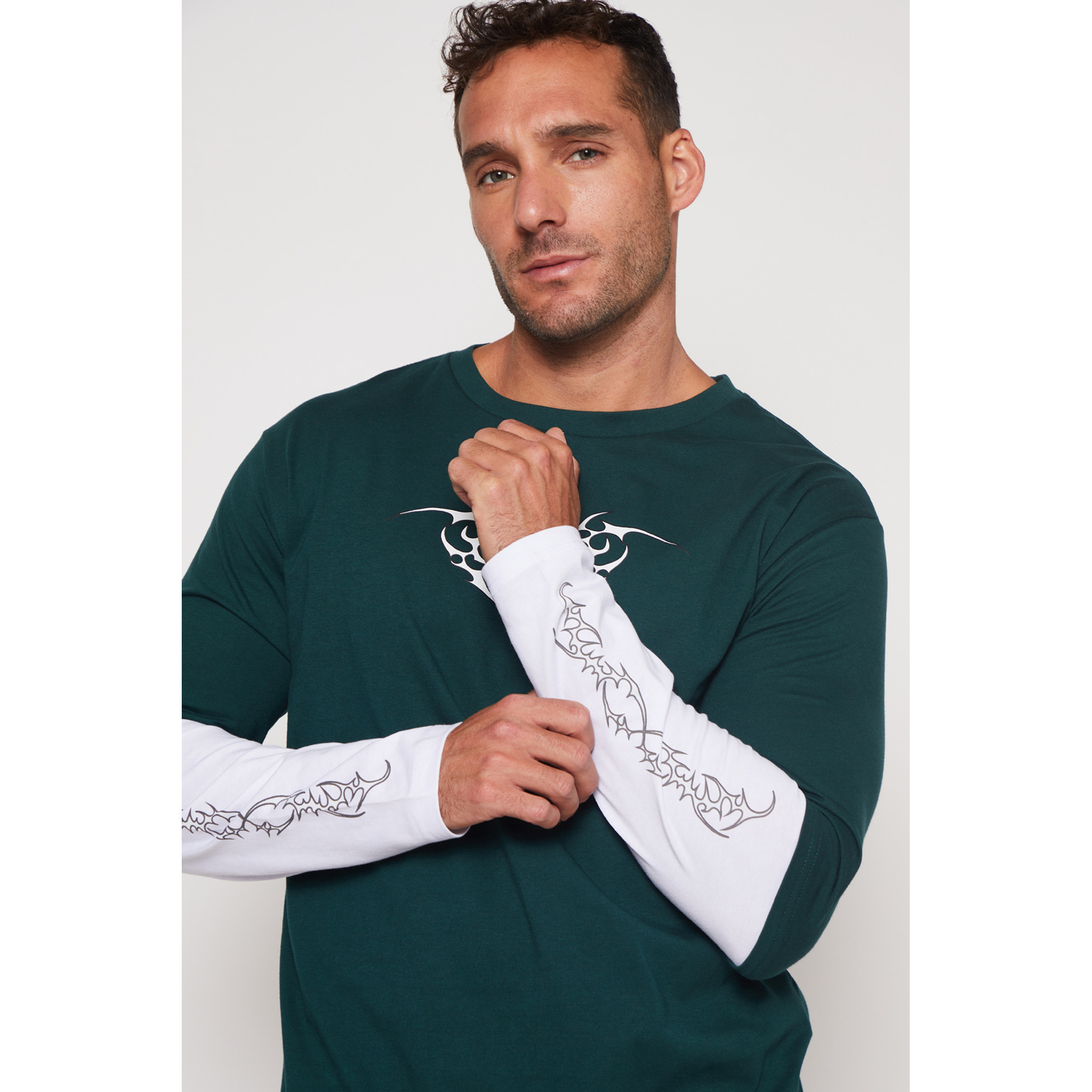 Polera Metal Hombre Verde Familyshop 3