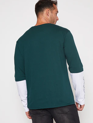 Polera Metal Hombre Verde Familyshop