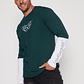 Polera Metal Hombre Verde Familyshop - Miniatura 1