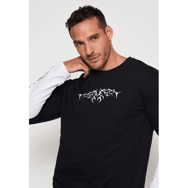 Polera Metal Hombre Negro Familyshop 3